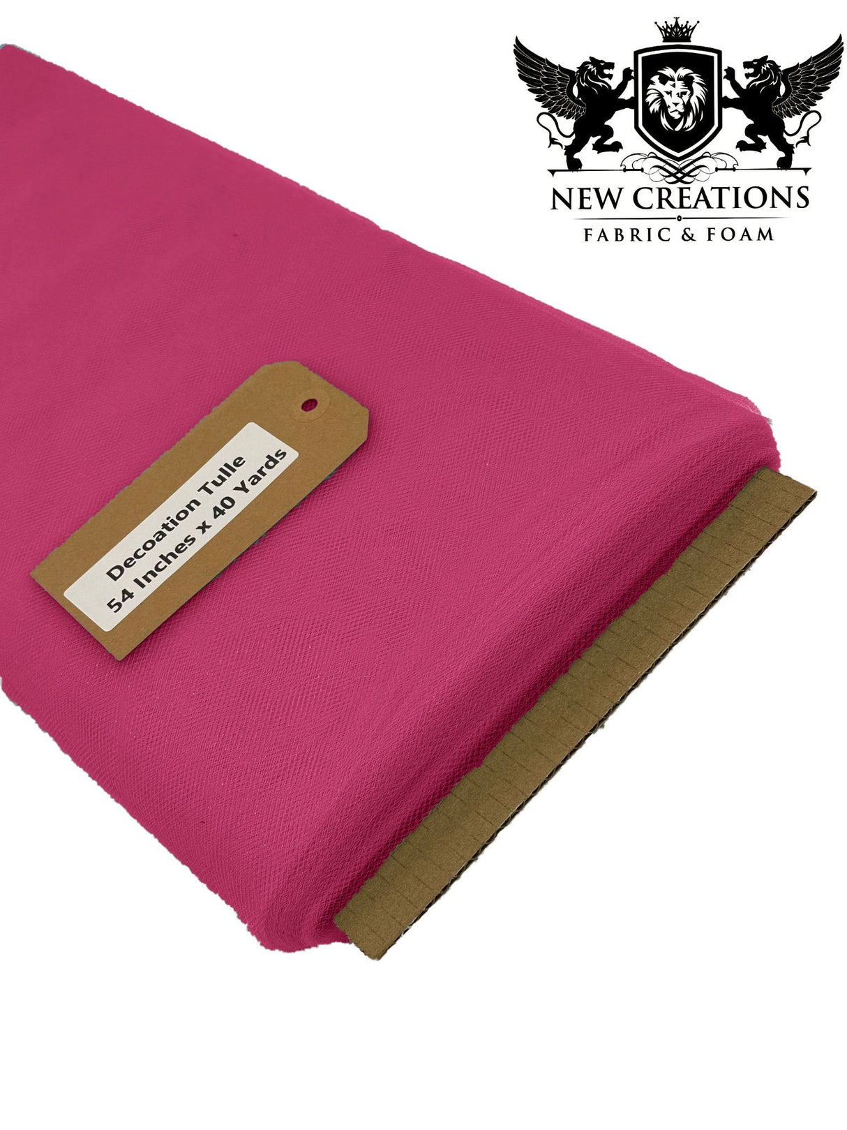 Fuchsia Tutu Tulle Fabric - Fuchsia Sheer Netting, 54" Width (5 Yards)