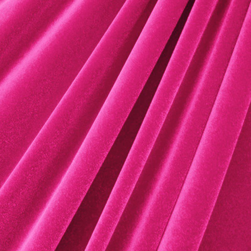 1 Yard Solid Stretch Velvet Fabric Silky Soft 4 Way Stretch for Apparel 58/60 Inch Width