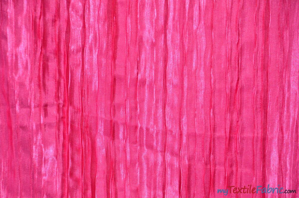 Italian Crush Satin Polyester Fabric - Solid Multiple Colors, 108" Width (1 Yard)