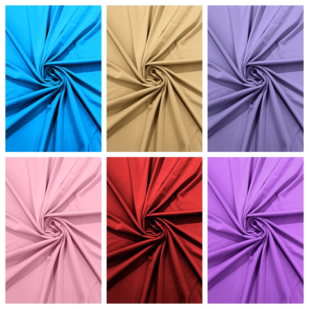 Dull Tricot Nylon Spandex Fabric - Matte Tricot, 58" Width, 4-Way Stretch (1 Yard)