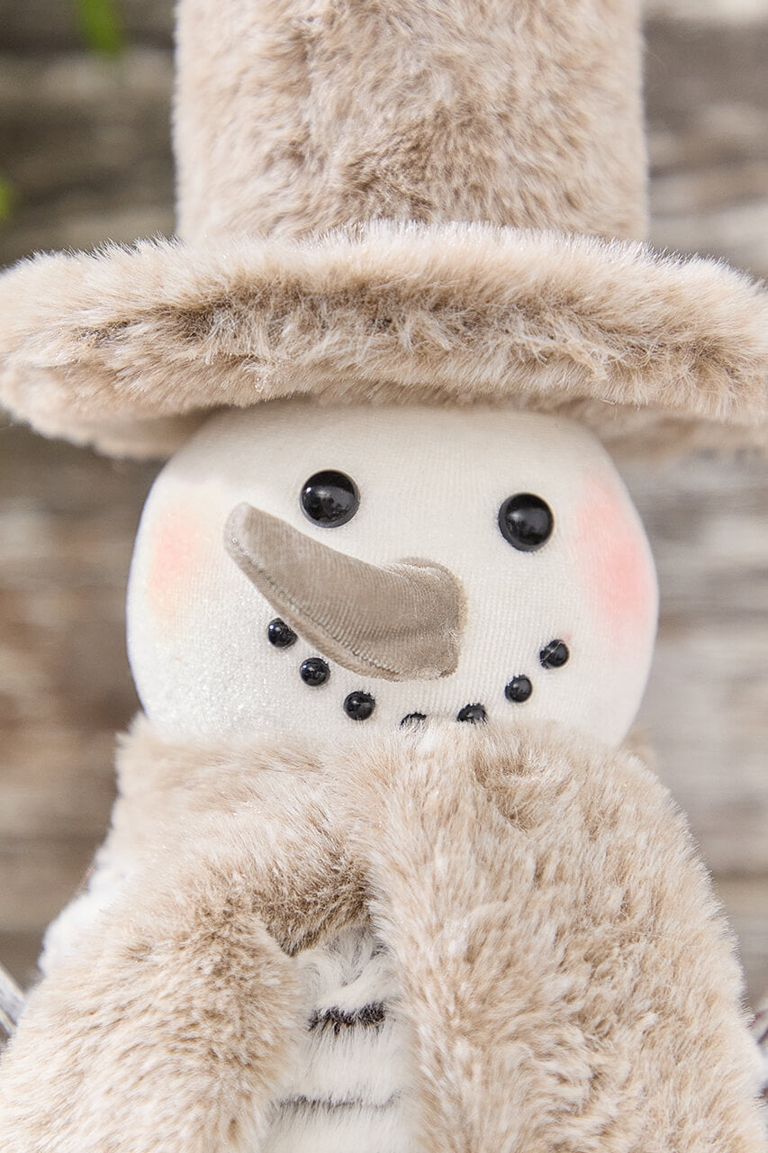 18" Winter Retreat Snowman with Hat