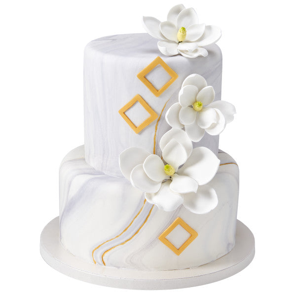 Magnolia Assortment Gum Paste Flowers - 12 per order