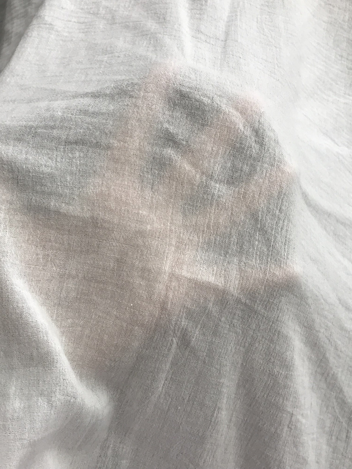 1 Yard Soft Crinkle Cotton Gauze Fabric, Ideal for Scarves, Curtains & Cover Ups 48/50?