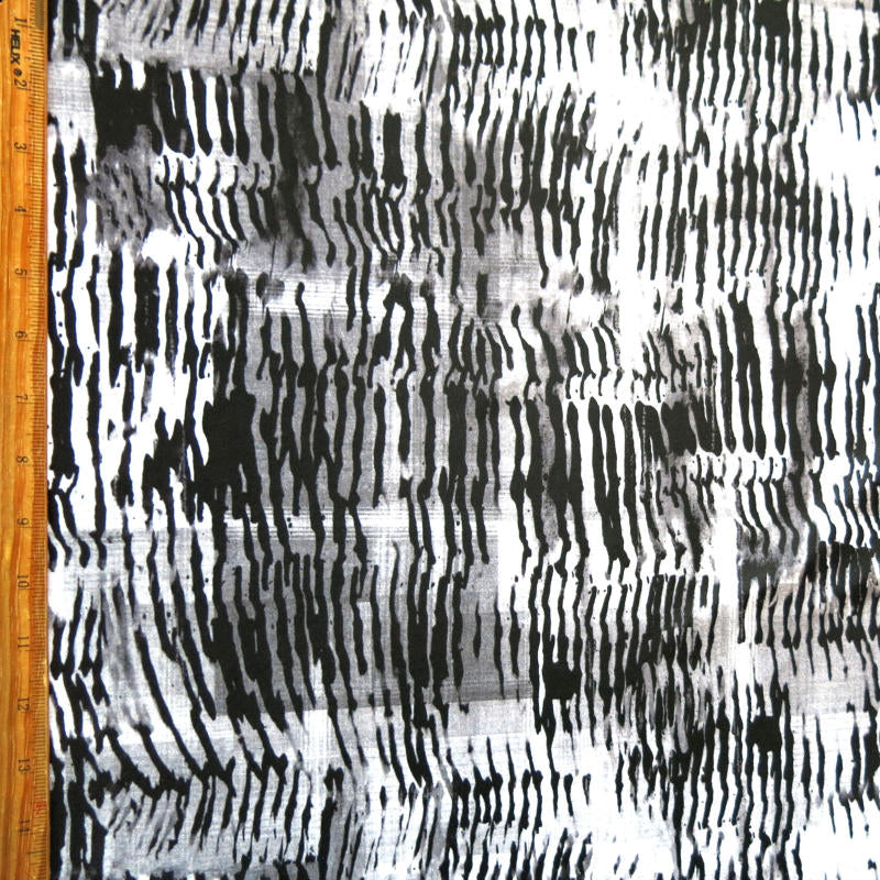 Nylon Spandex Swimsuit Fabric Genetics Black White Grey