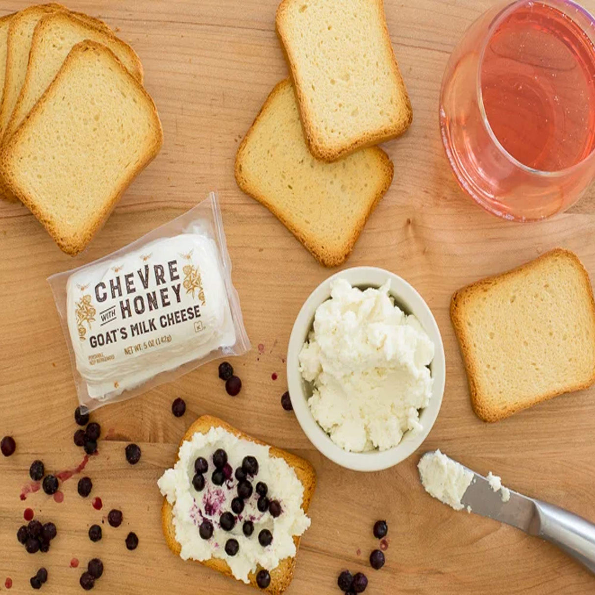 Chevre with Honey Goat Cheese Log Sweet Tangy Goat Milk Cheese for Spreads and Appetizers
