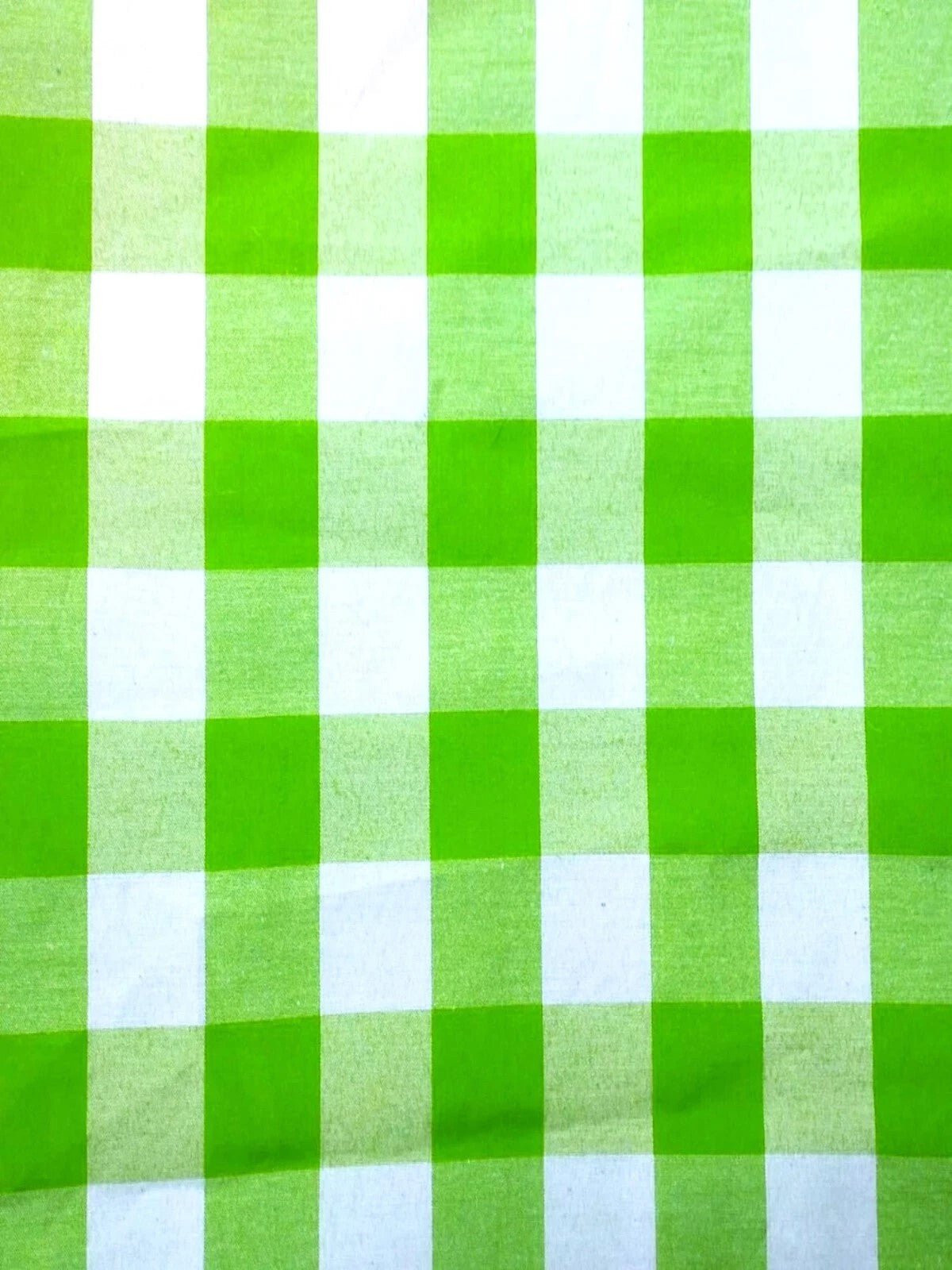Gingham 1 Inch Checkered Poly Cotton Fabric - Checkered Pattern, 58" Width (1 Yard)