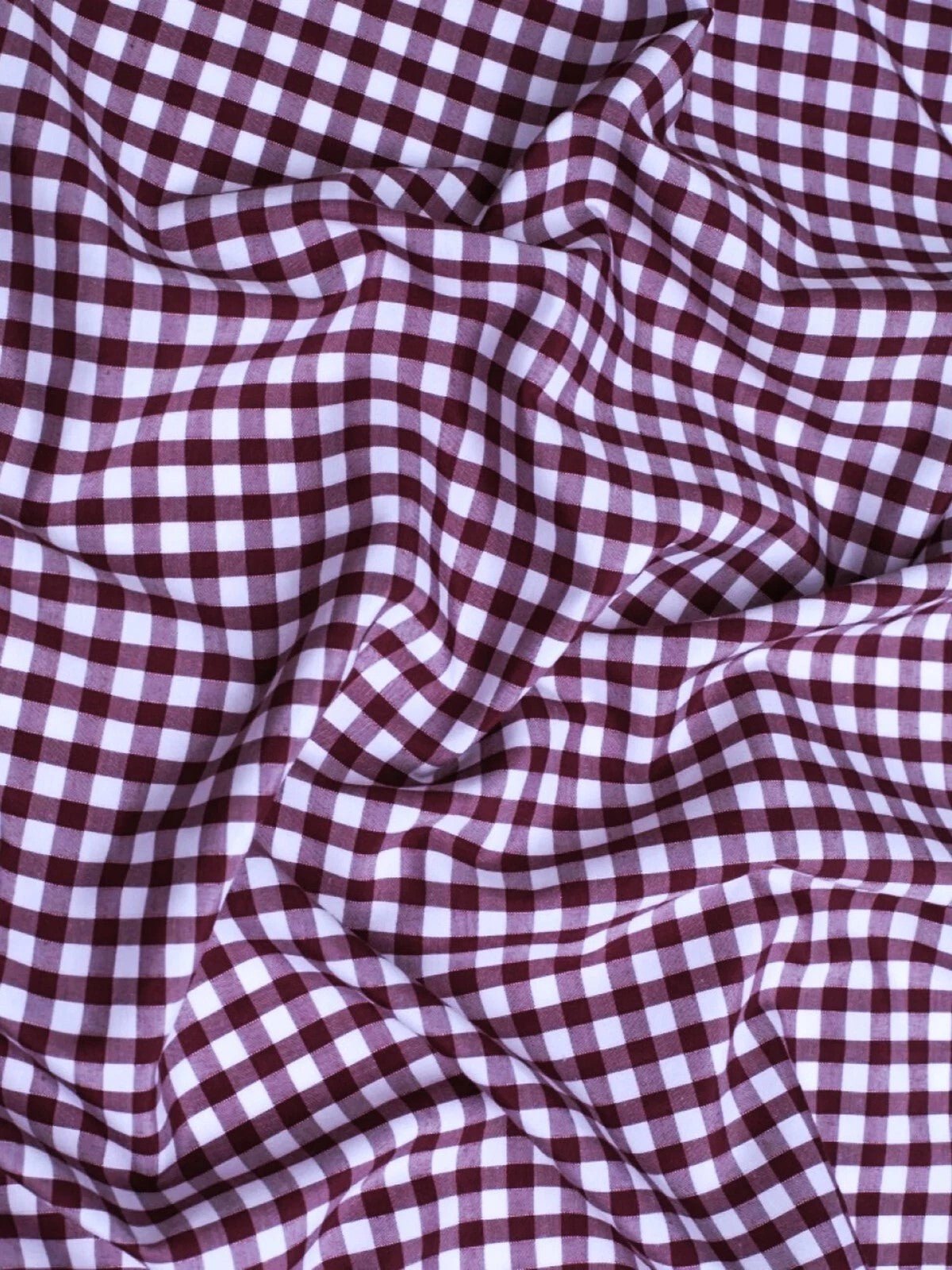 Gingham 1/4" Checkered Poly Cotton Fabric - Checkered Pattern, 57/58" Width (1 Yard)