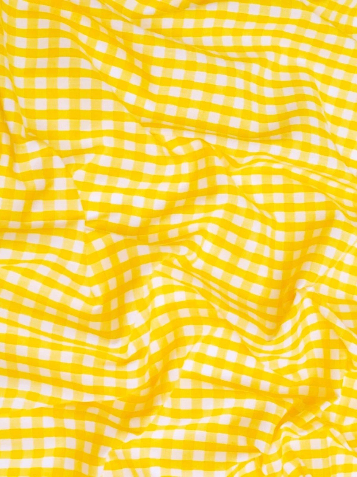 Gingham 1/4" Checkered Poly Cotton Fabric - Checkered Pattern, 57/58" Width (1 Yard)