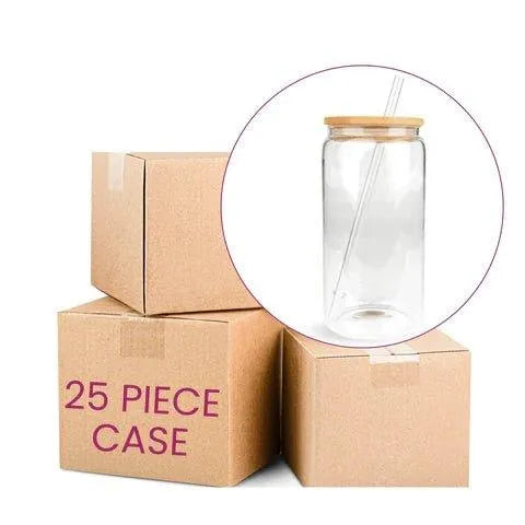 16 oz Glass Can Single Wall - Clear