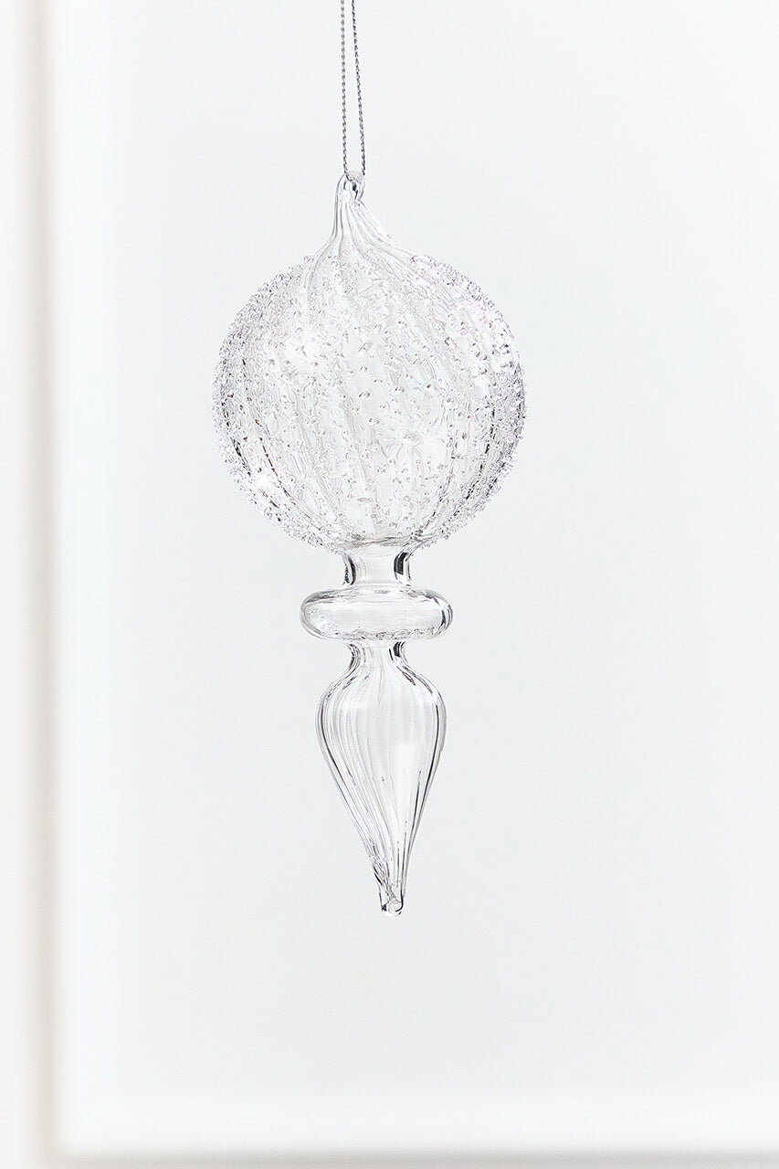 7.5" - 8" Finial Glass Ornament