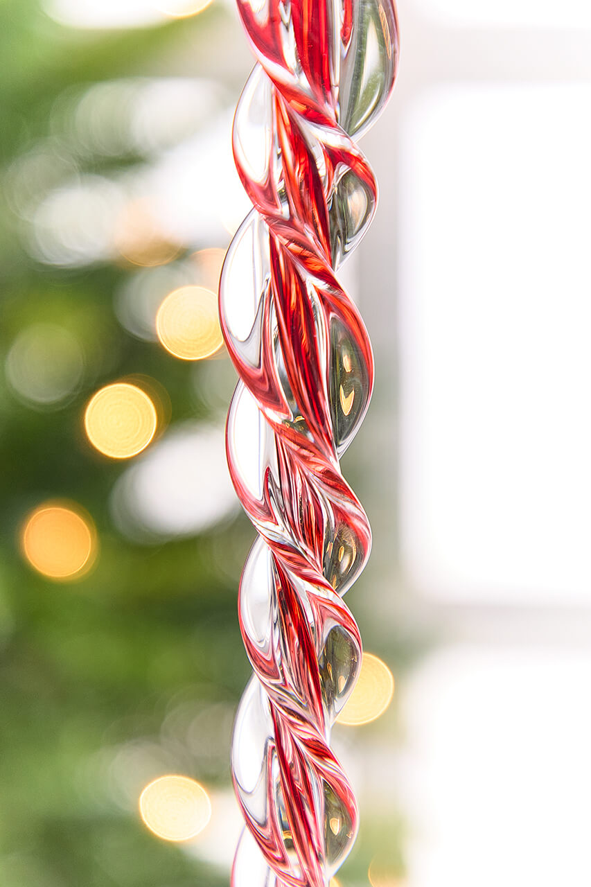 12.5" Glass Icicle Ornament