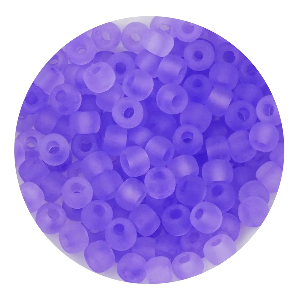 Glass Seed String Beads - Frosted Purple (500 Beads - 2mm)
