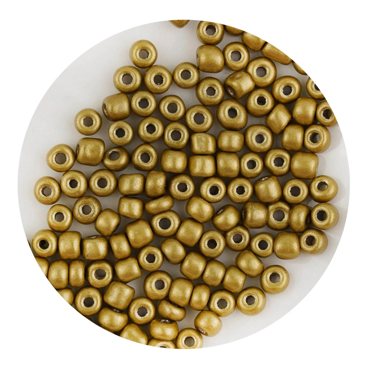 Glass Seed String Beads - Gold (500 Beads - 2mm)