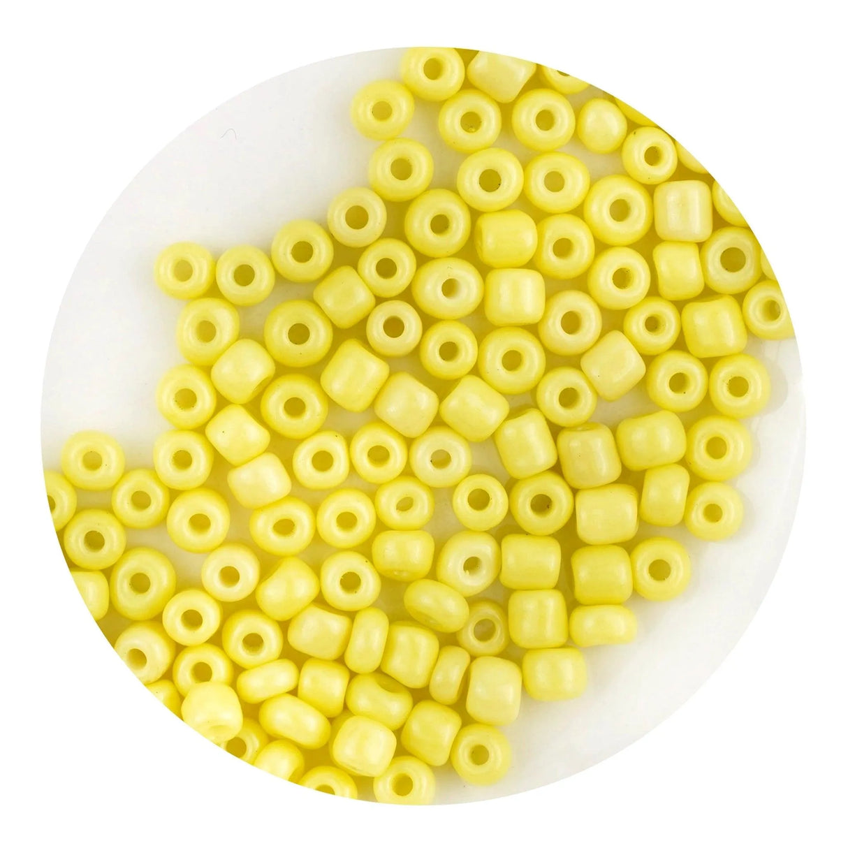 Glass Seed String Beads - Light Yellow (500 Beads - 2mm)