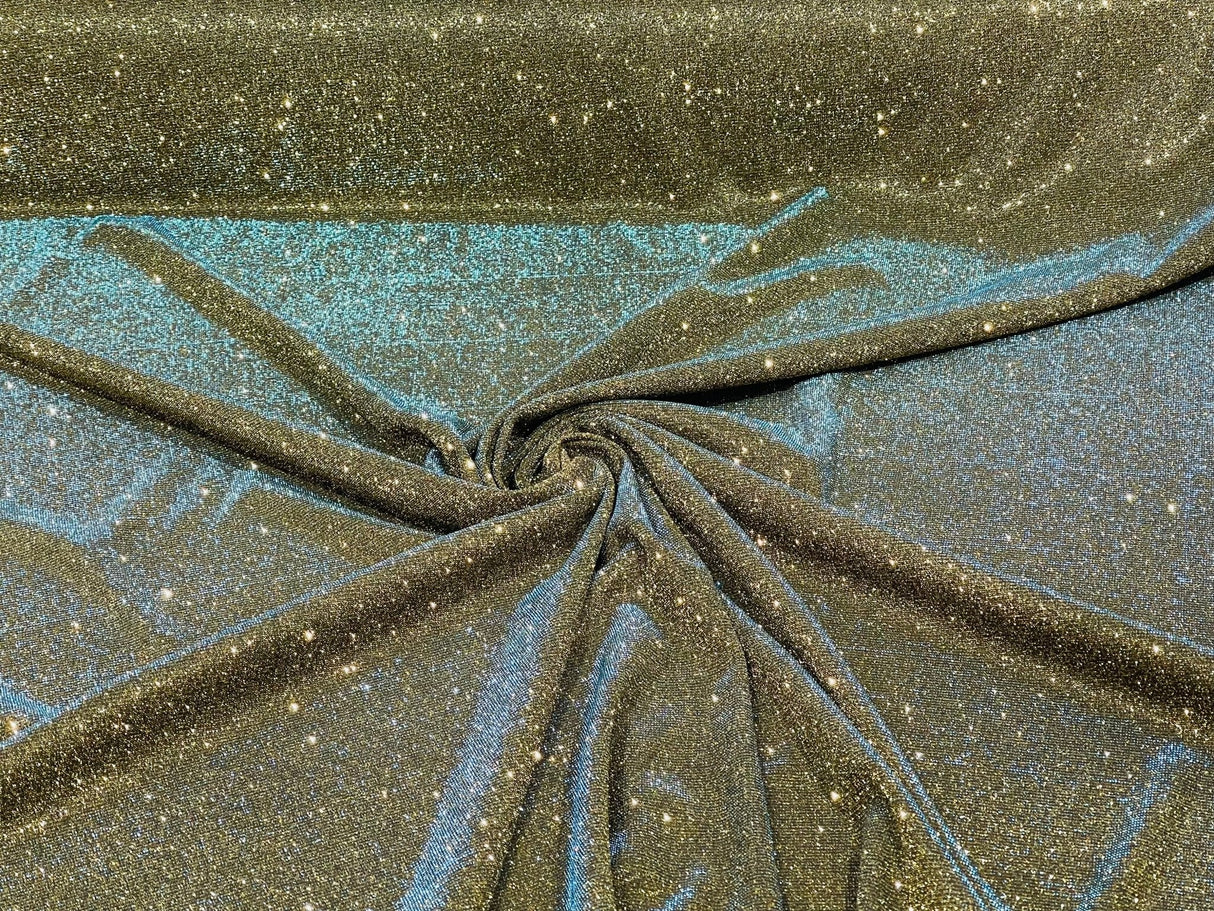 Glitter Metallic Lame Knitted Fabric - Moon Shadow Shimmer Glitter, 57/58" Width (1 Yard)