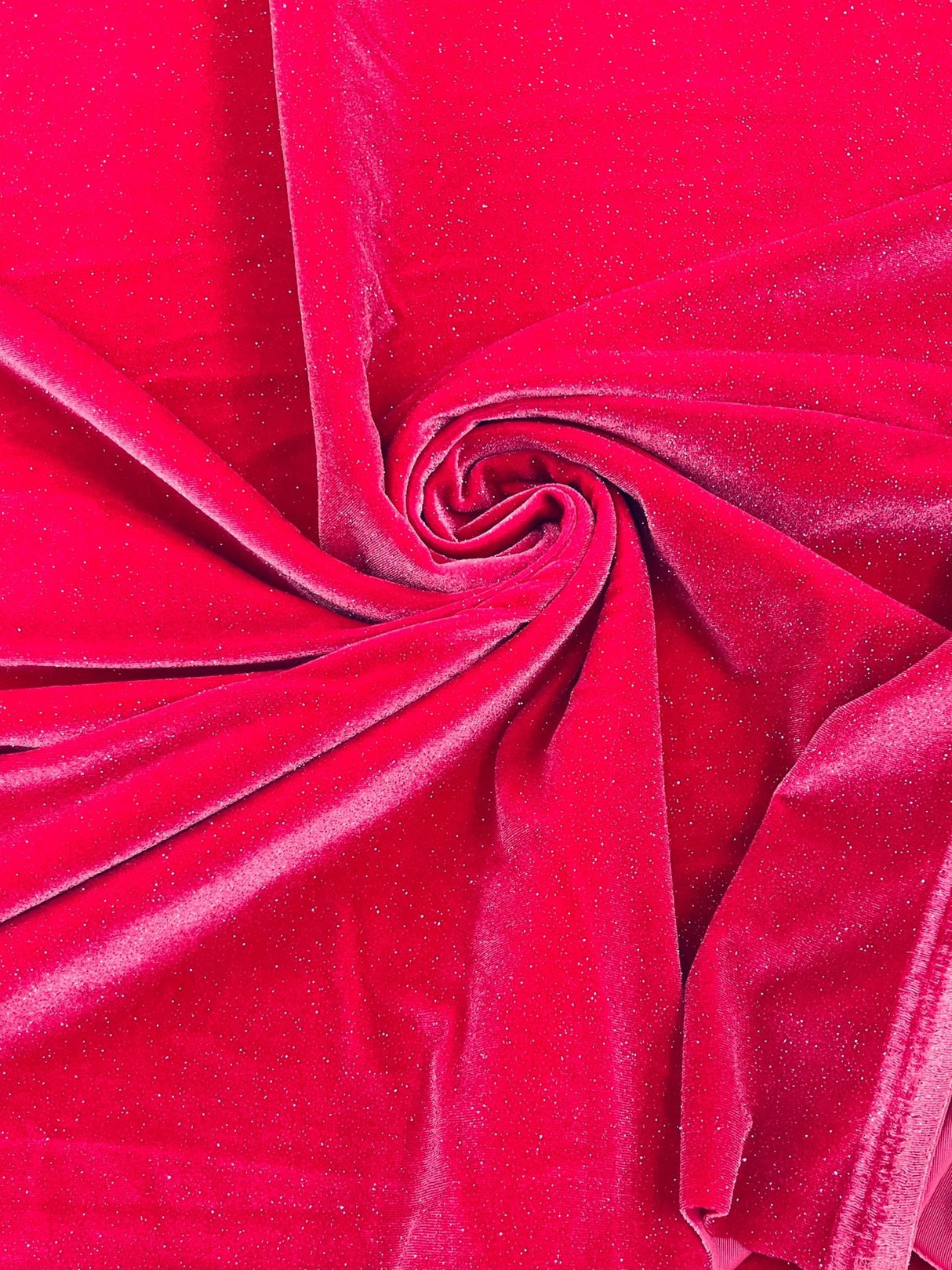Glitter Stretch Velvet Fabric - 58" Width, Glitter Finish, 2-Way Stretch (1 Yard)
