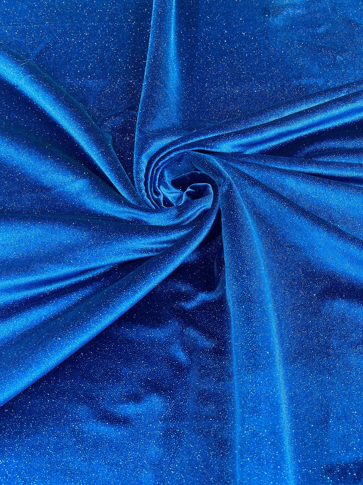 Glitter Stretch Velvet Fabric - 58" Width, Glitter Finish, 2-Way Stretch (1 Yard)