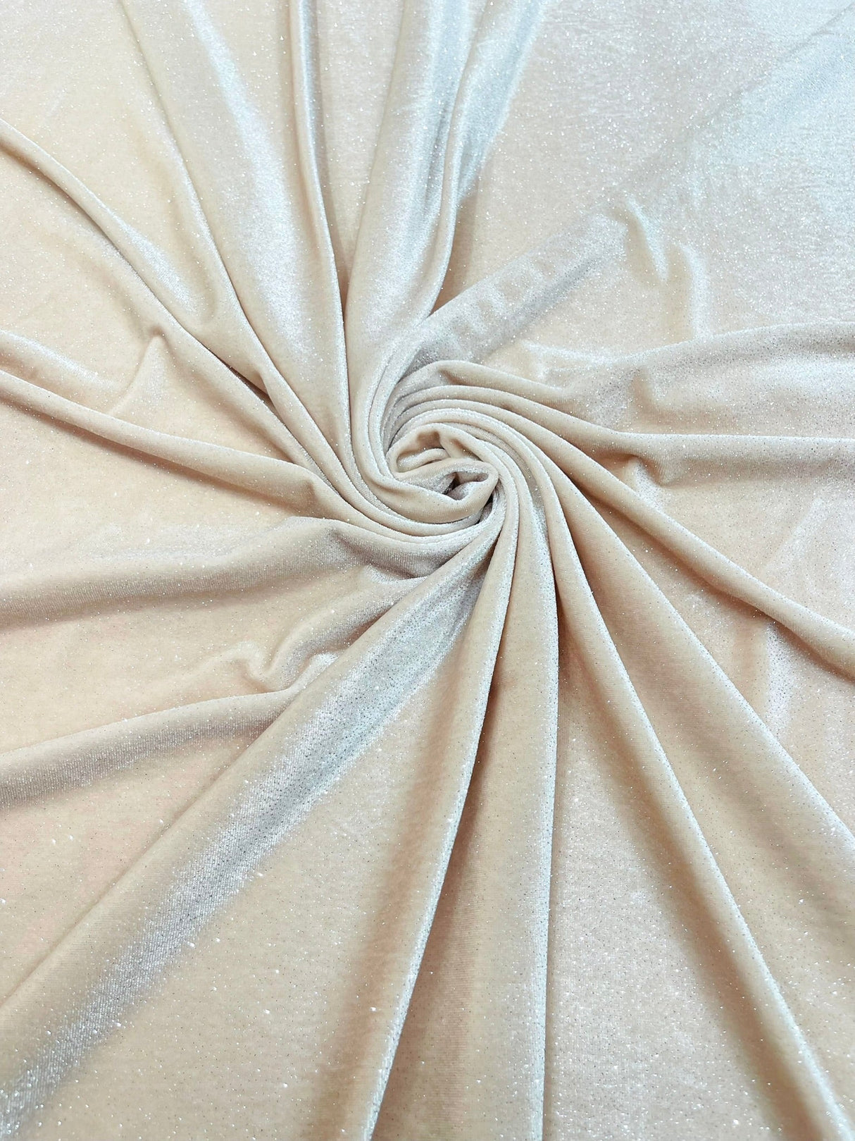 Glitter Stretch Velvet Polyester Spandex Fabric - Glitter, 58" Width (1 Yard)