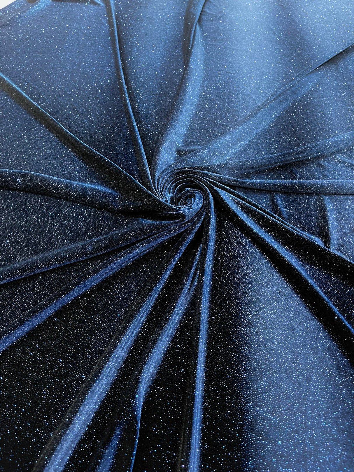 Glitter Stretch Velvet Polyester Spandex Fabric - Glitter, 58" Width (1 Yard)