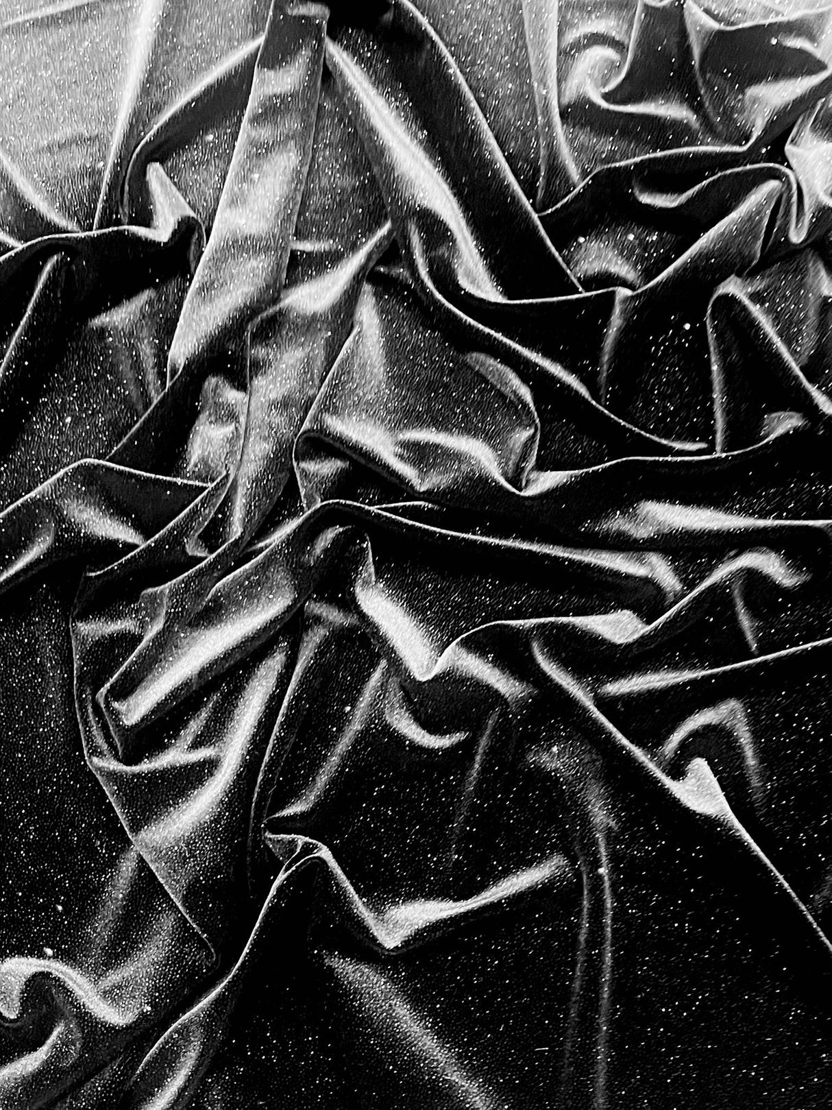 Glitter Stretch Velvet Polyester Spandex Fabric - Glitter, 58" Width (1 Yard)