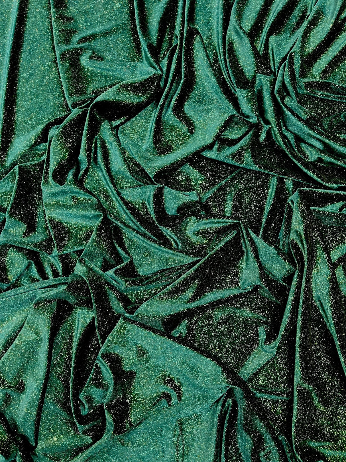 Glitter Stretch Velvet Polyester Spandex Fabric - Glitter, 58" Width (1 Yard)