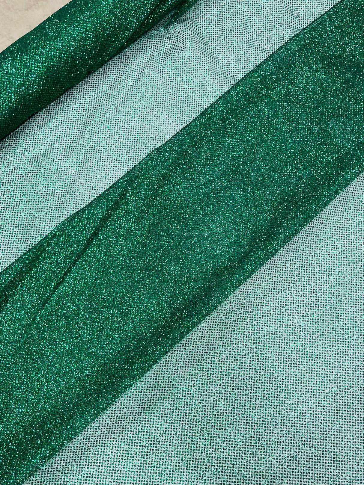 Glitter Tulle Mesh Fabric - Sparkle Shimmer, 58" Width (1 Yard)