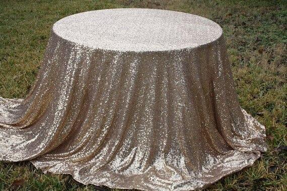 Glitz Mesh Sequins Polyester Fabric - 3Mm Glitter Sequins, 52" Width, Multiple Colors (1 Yard)