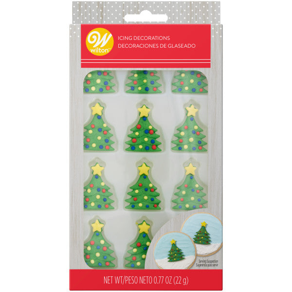 Wilton Royal Icing Christmas Tree Decorations, 12-Count
