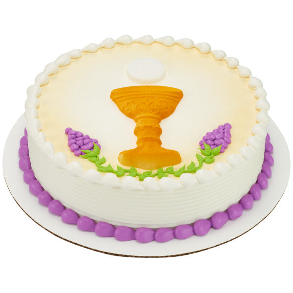 Religious Chalice and Host Set Cake Kit- edible large topper