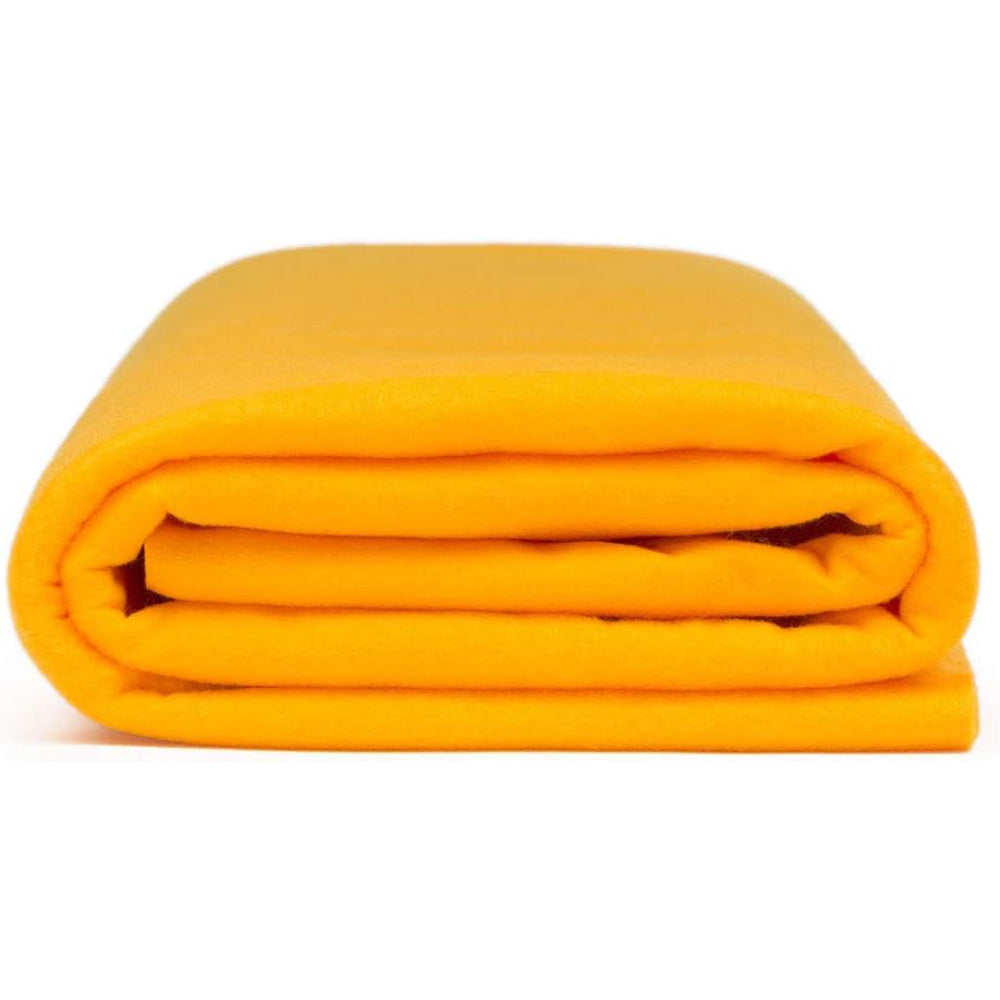 Gold Felt Acrylic Fabric - Gold Solid, 72" Width, 1.6mm Thick (1 Yard)