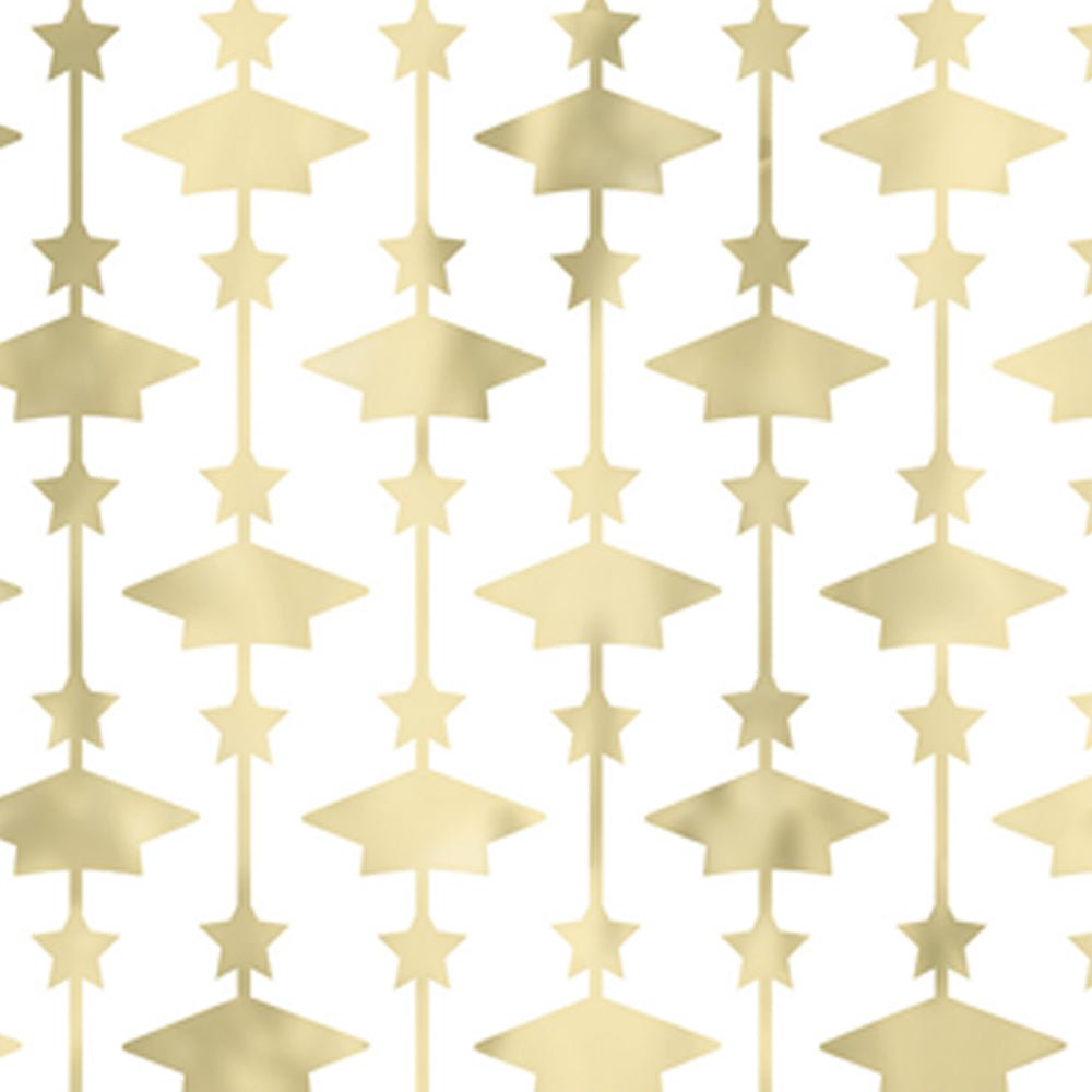 Graduation Photo Booth Backdrop Gold Foil