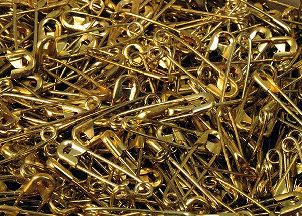 Wholesale Gold Safety Pins - 3/4" Small Safety Pins - Pack of 1000 Pieces