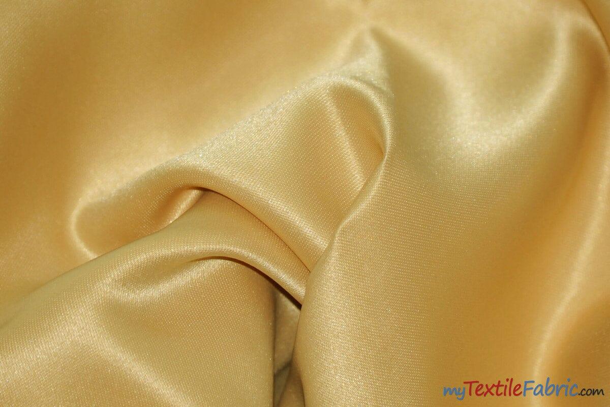 Stretch Matte Satin Peau De Soie Polyester Fabric - Solid, 58/60" Width (1 Yard)