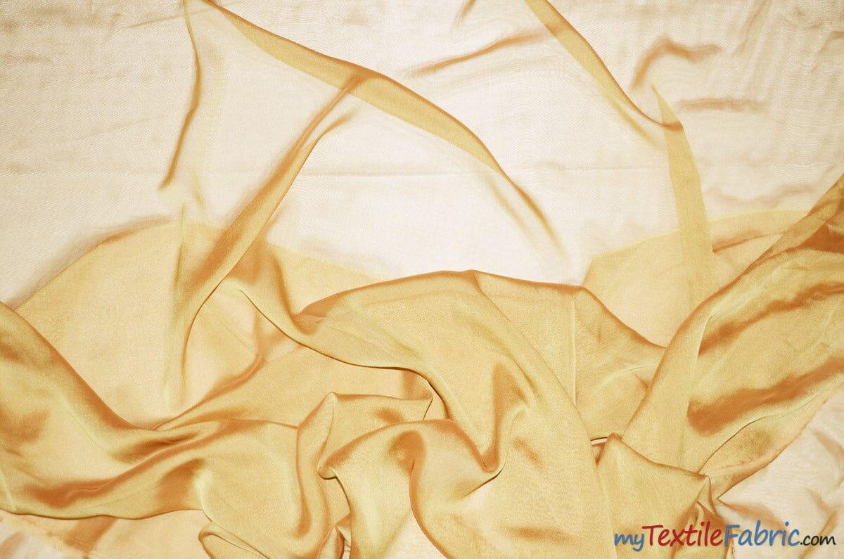 Two Tone Chiffon Polyester Fabric - Iridescent Sheer, 58/60" Width, Multiple Colors (Yards, Bolts, Sample Swatch)