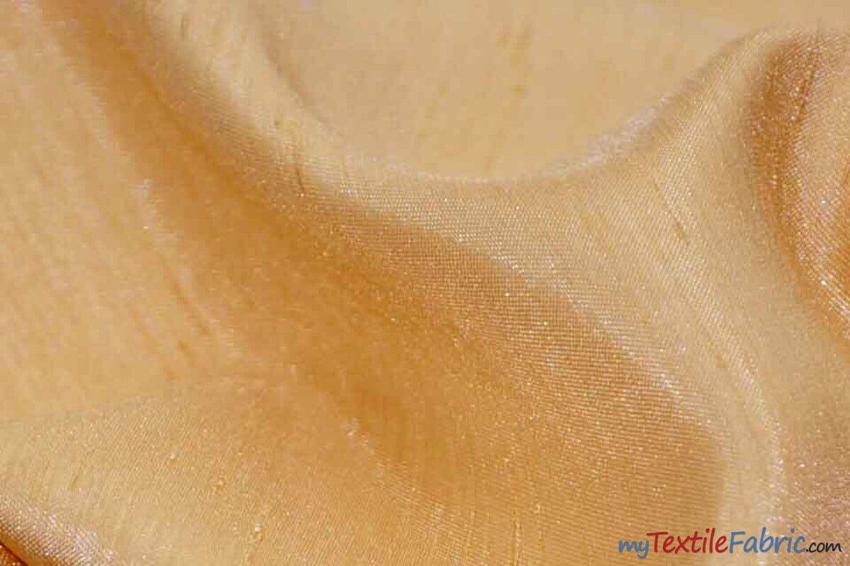 Shantung Satin Polyester Fabric - Reversible Satin Dupioni Silk, Multiple Colors, 58/60" Width (Yards, Bolts, Sample Swatches)