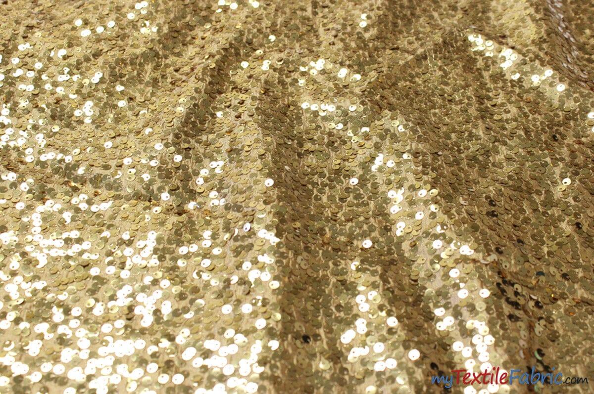 Glitz Sequins Taffeta Polyester Fabric - Raindrop Sequins, 54" Wide (1 Yard)