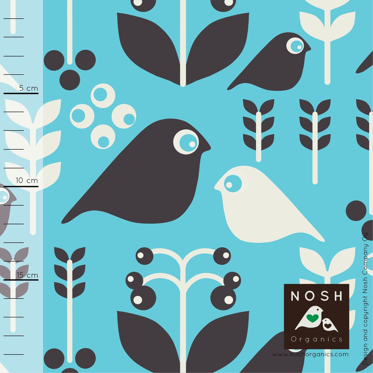 Organic Cotton Lycra Jersey Knit Fabric - Capri/Graphite