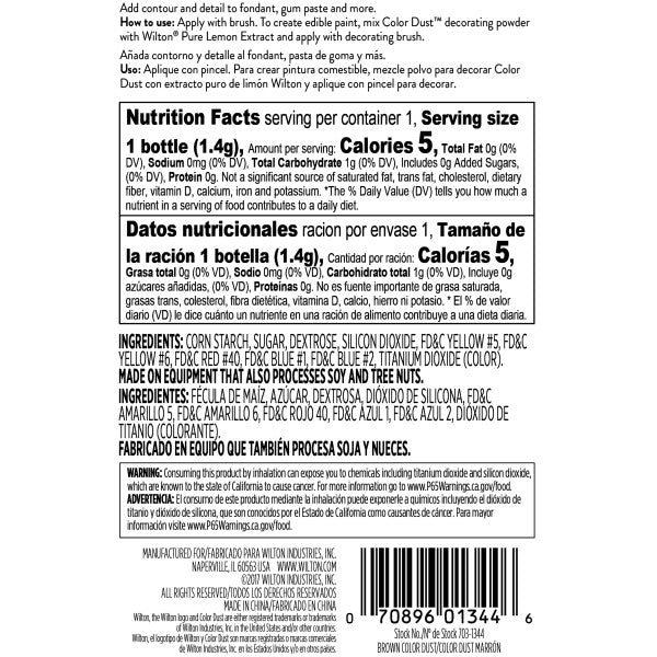 Wilton Brown Color Dust – 0.05 oz.