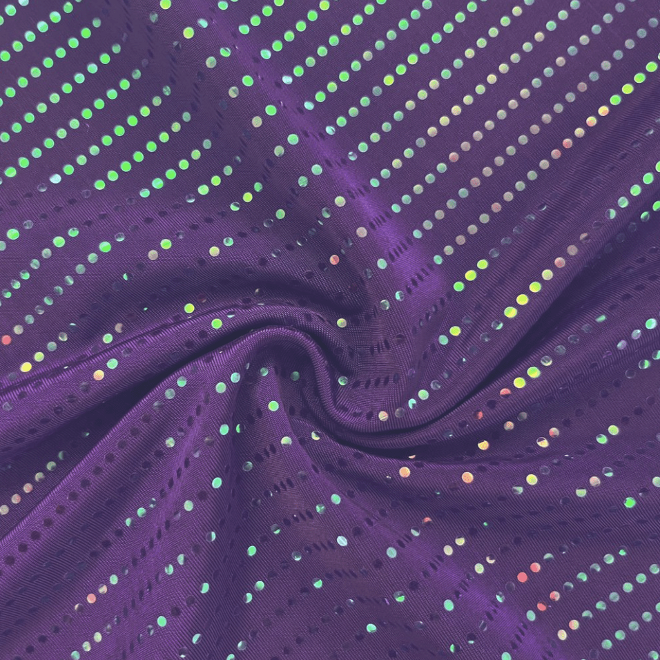 Waterfall Polyester Spandex Iridescent Fabric