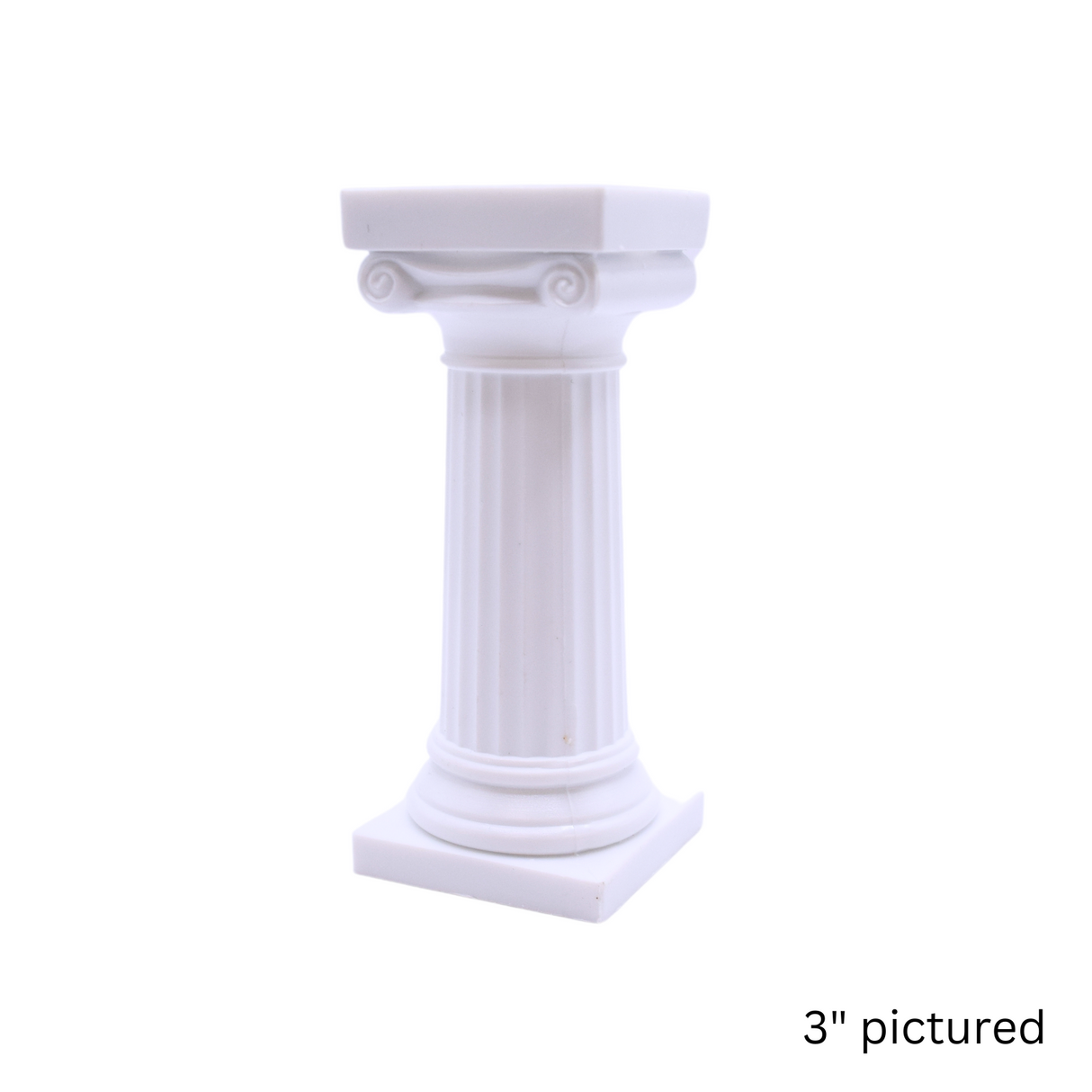 Bush Style - 5" Grecian Pillars Only- Color: White Pack: 36 pcs