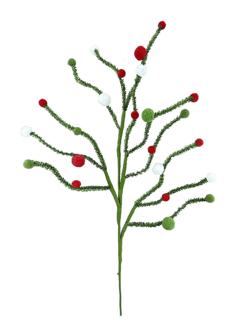 31 Inch Felt Ball Twig Spray