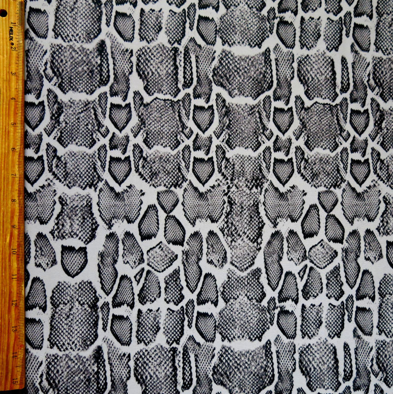 Swim Knit Grey Python Nylon Spandex