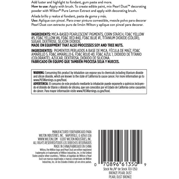 Wilton Bronze Pearl Dust – 0.05 oz.