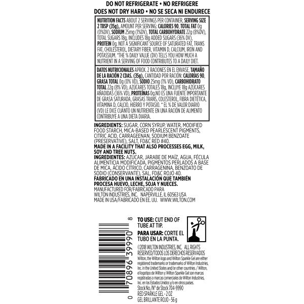 Wilton Red Sparkle Gel, 2 oz.