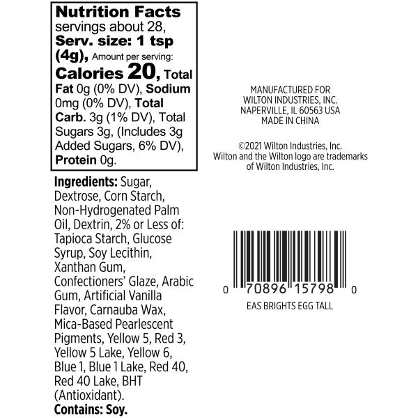 Wilton Bright Pastel Easter Egg and Jimmies Sprinkle Mix, 3.98 oz.