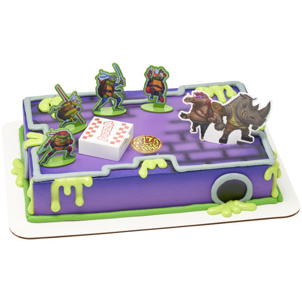 Teenage Mutant Ninja Turtles Pizza Power Cake Topper, 6-Piece