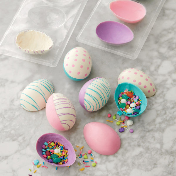 Wilton Easter Egg Plastic Candy and Chocolate Mold, 3-Cavity