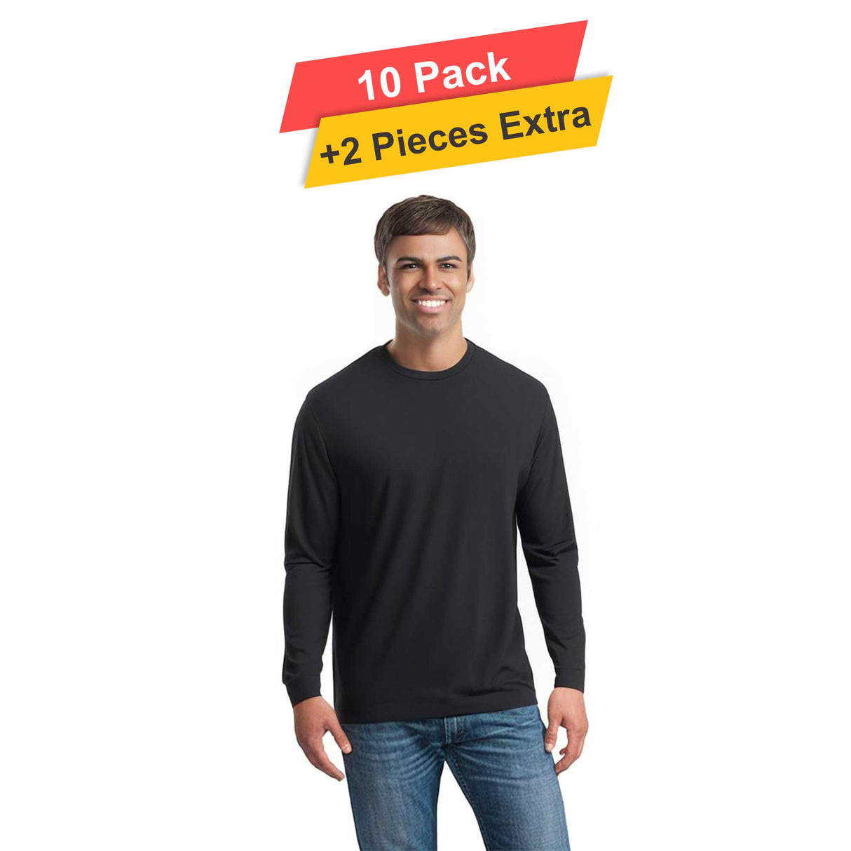 Polymesh Crew Neck - 10 Pack - 5 Oz./yd² - 100% Polyester (Cotton Feel)