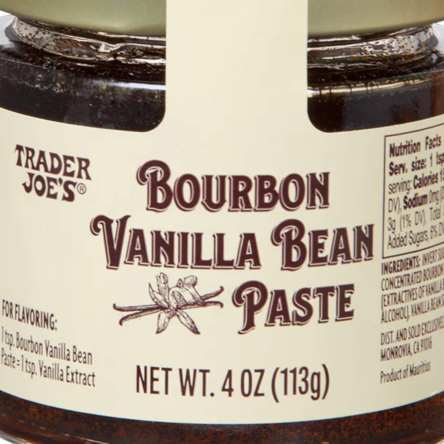 Bourbon Vanilla Bean Paste 4 oz