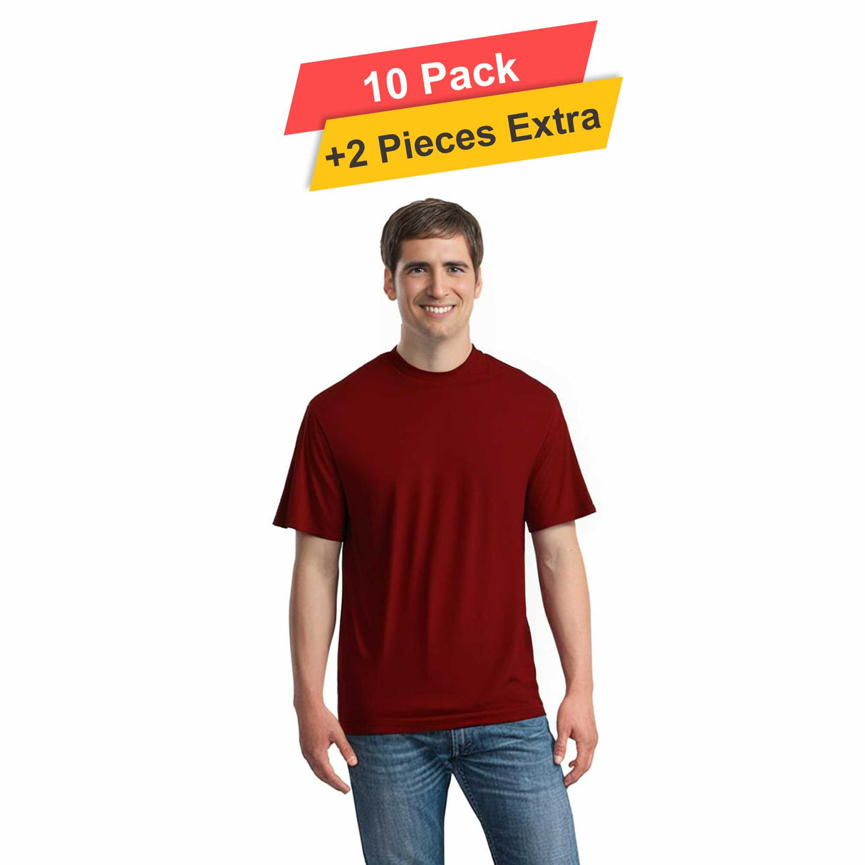 S/S Crew Neck - 10 pack - 100% polyester